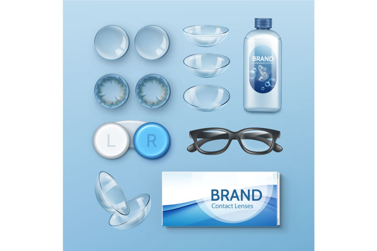 Contact Lenses Bundle, a Decorative Illustration by Zonda (Photo 3 of 14)