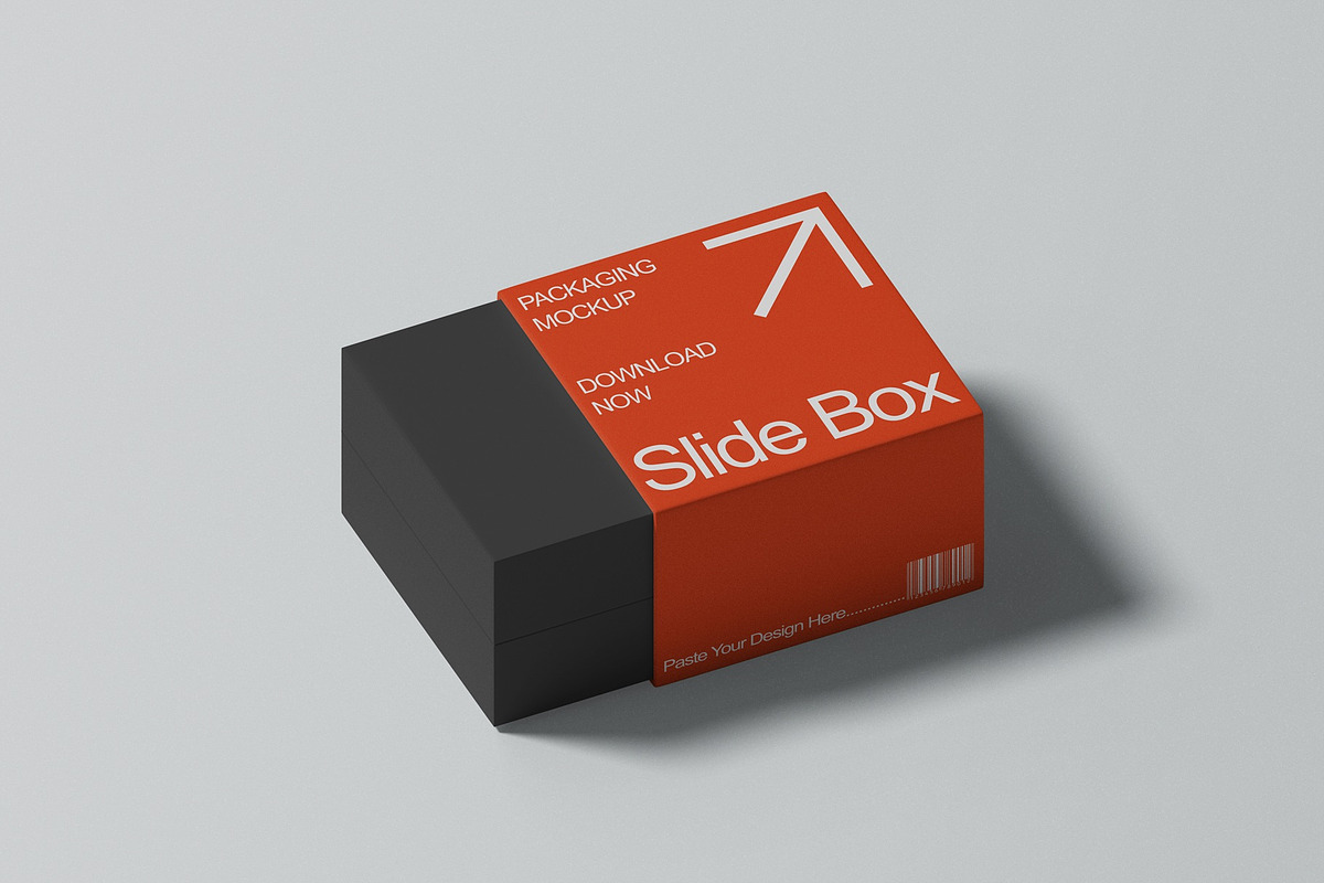 Slide Gift Box Mockup, a Packaging Mockup by UFR_GRAPHIC (Photo 3 of 4)