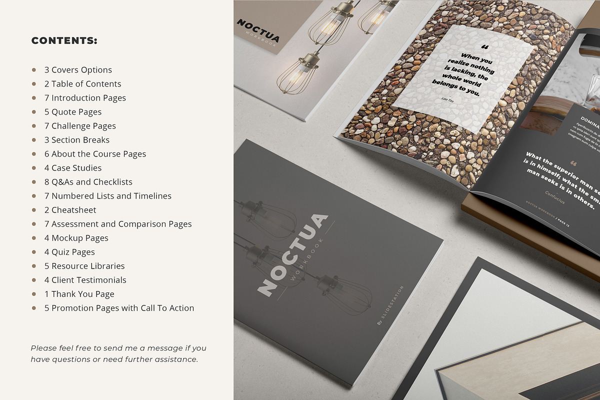 Noctua Workbook Template, a Brochure Template by SlideStation (Photo 3 of 18)