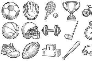 Sports Gear Icon Collection