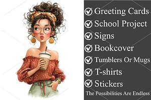 Summer Woman Watercolor Clipart PNG, a Seasonal Illustration by Canvas Craft