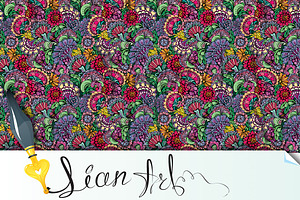 Abstract decorative seamless pattern