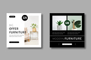 Modern Furniture Sale Social Media, a Social Media Template by MightyDesign (Thumbnail 4 of 8)