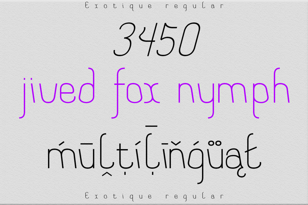 Exotique display font, a Font by akrtype (Photo 5 of 9)