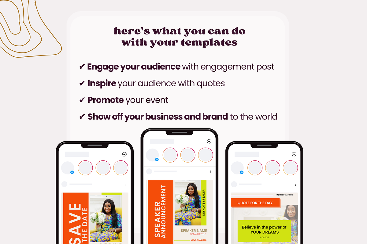 Instagram Event Promo Template, a Social Media Template by Templates by Carey (Photo 7 of 9)