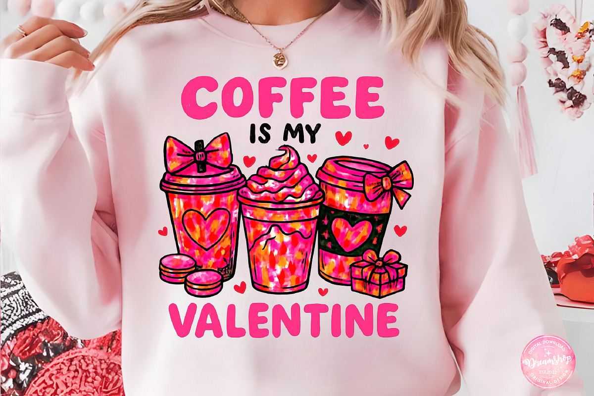 Coffee is My Valentine,Valentine's, an Illustration by CreationArt (Photo 4 of 5)
