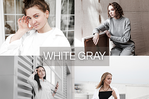 15 White Gray Lightroom Presets