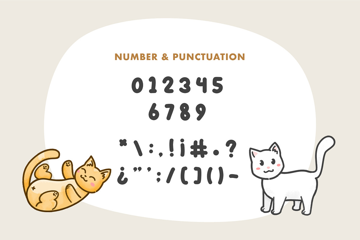 Kitto Katto Cat Theme Font, a Font by Helotype (Photo 4 of 7)