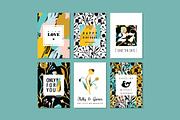 30 templates with abstract flowers., a Decorative Illustration by Nadia Grapes (Thumbnail 4 of 6)