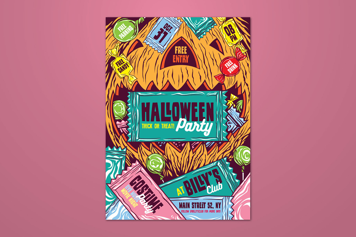 Halloween Candy And Chocolate Flyer, a Flyer Template by ashenterprise (Photo 1 of 3)