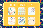SITETS 12 retro floral patterns, a Pattern Graphic by Minkina (Thumbnail 3 of 4)
