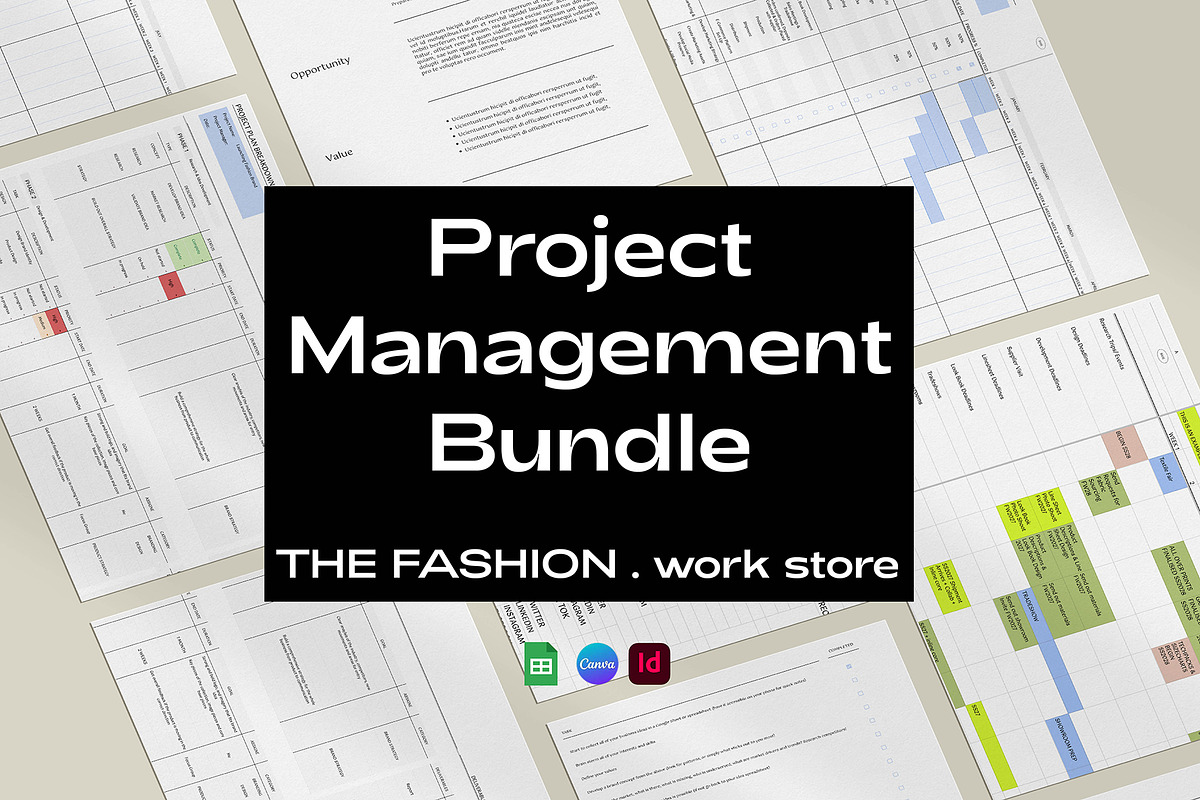 Fashion Project Management Bundle, a Templates & Theme by The Fashion Work Store (Photo 1 of 9)