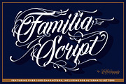 Familia Script, a Script Font by moreeestudio (Thumbnail 1 of 5)