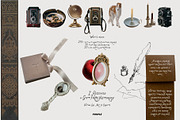 Vintage Objects & Line Art, an Object Graphic by Purple (Thumbnail 4 of 18)