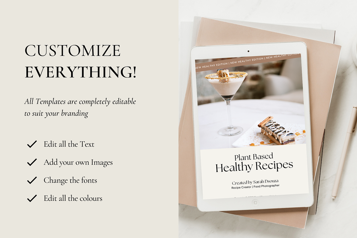 Cookbook Recipe Template, a Templates & Theme by Design Lush Studio (Photo 8 of 8)