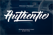 Authentic Script, a Script Font by Raffa Creative (Thumbnail 1 of 7)