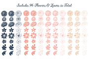 Navy & Pink Dahlia Clipart, an Illustration by Amanda Ilkov (Thumbnail 4 of 4)