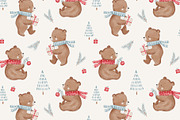 Christmas bear, a Pattern Graphic by Olena Kuznietsova (Thumbnail 9 of 9)