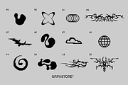 46 Pixel Art Y2K Neotribal Vectors, a Decorative Illustration by GRPXSTORE (Thumbnail 2 of 5)