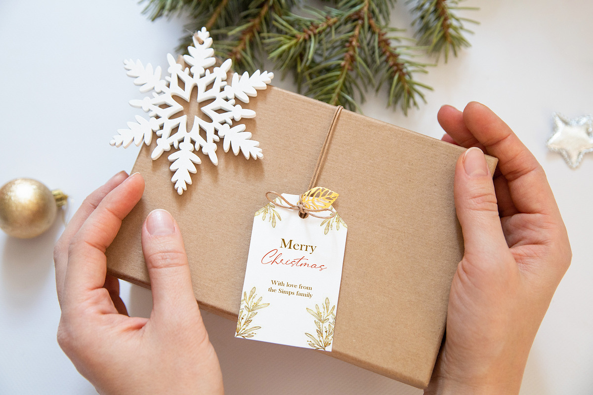 Gift Tag Mockup,Christmas Mockup, a Product Mockup by ILoveMockupDesign (Photo 3 of 10)