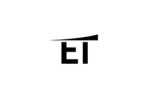 ET initial logo, a Branding & Logo Template by ZHR Creative