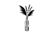 Pampas Grass Bottle Vase Bundle, an Illustration by Gaye Art (Thumbnail 4 of 31)