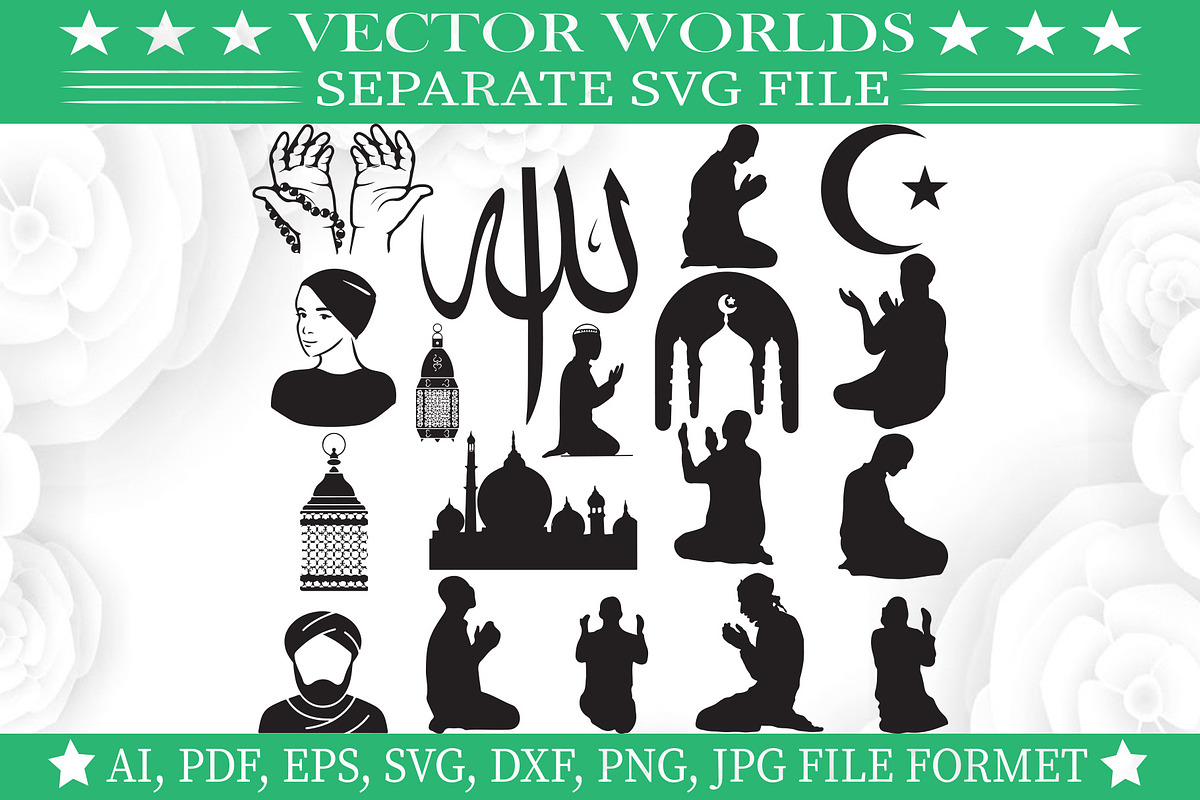 Muslim Religion Svg, Muslim Svg, an Object Graphic by VectorWorlds (Photo 1 of 3)