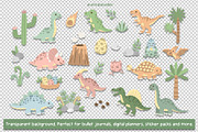 Dinosaur Days Clipart and Patterns, a Pattern Graphic by Drafts n Doodles (Thumbnail 3 of 20)