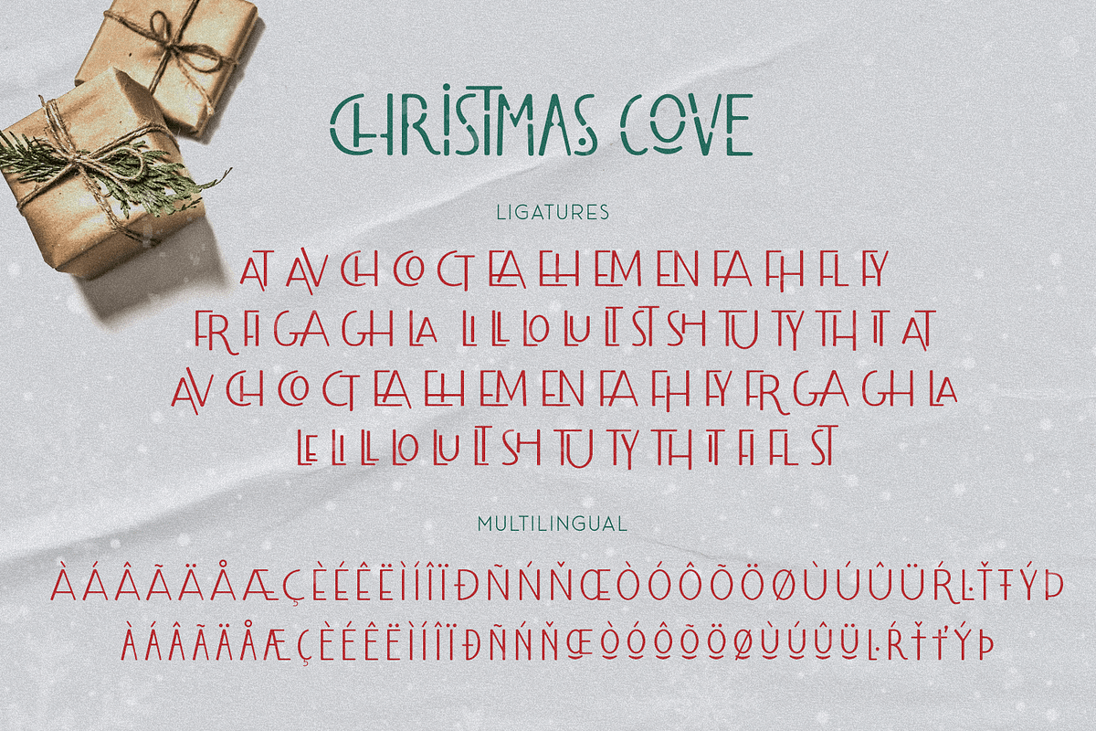Christmas Cove, a Sans Serif Font by FactoryType Studio (Photo 10 of 11)