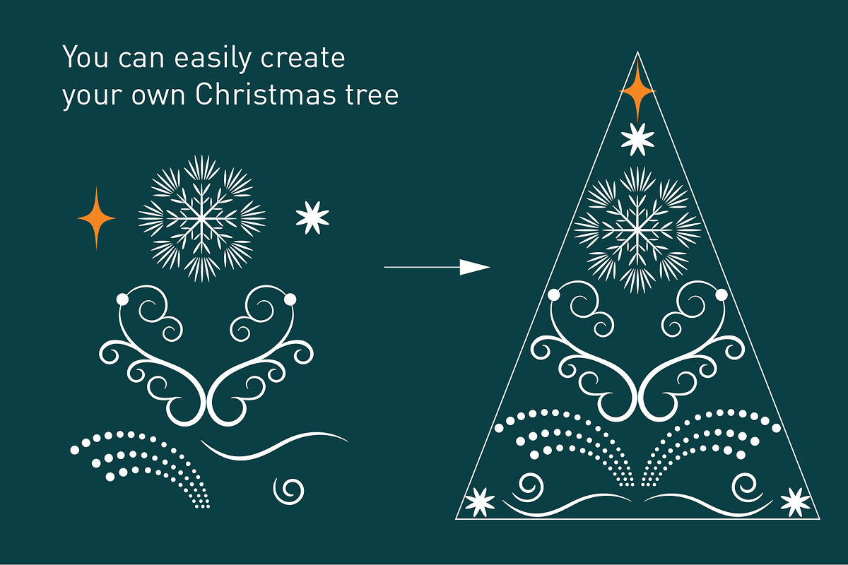 Christmas Ornaments Set, a Decorative Illustration by lenlis (Photo 3 of 13)