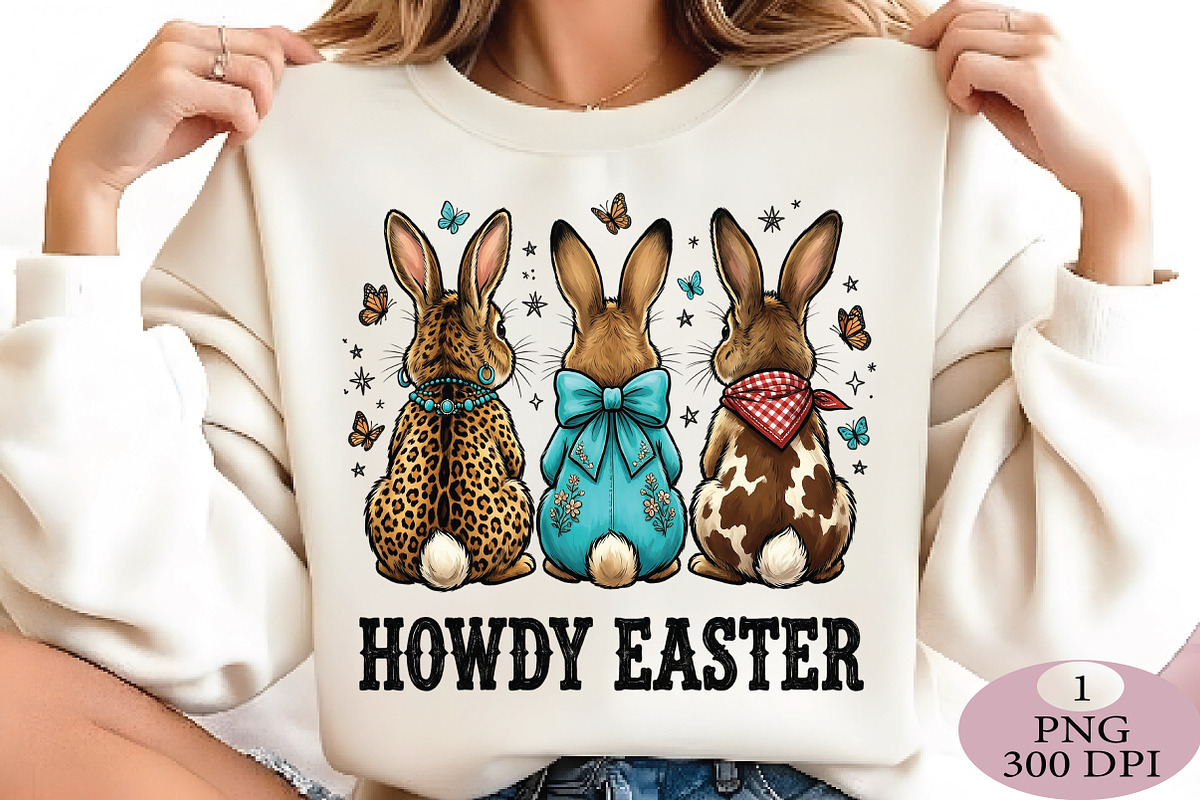 Howdy Easter Bunny Png, an Illustration by Daily.Designs (Photo 5 of 5)