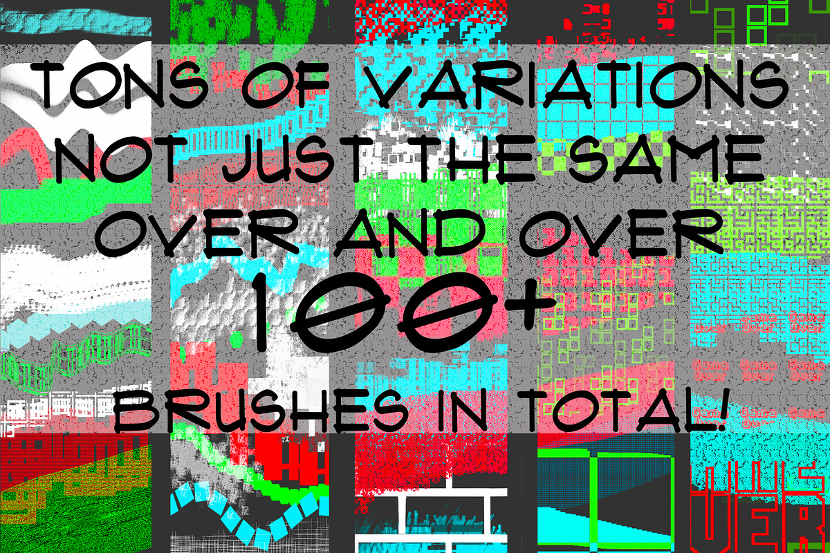 Pixels go Punk! 100+ brushes!, a Brush Add-On by Courtney Leigh creates (Photo 3 of 5)