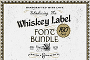 Whiskey Label Font Bundle 160 Fonts, a Font by HipFonts (Thumbnail 1 of 13)