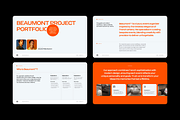 Beaumont Portfolio Powerpoint, a Presentation Template by Unich Design Bureau (Thumbnail 2 of 8)