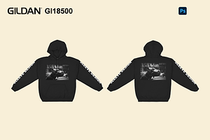 Hoodie Mockup Gildan GI18500