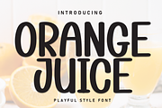 Orange Juice | Script Font, a Script Font by Scratchones (Thumbnail 1 of 8)