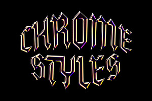 Galactic Chrome Text Styles