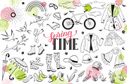 Spring objects collection, an Object Graphic by Olly Molly (Thumbnail 1 of 2)