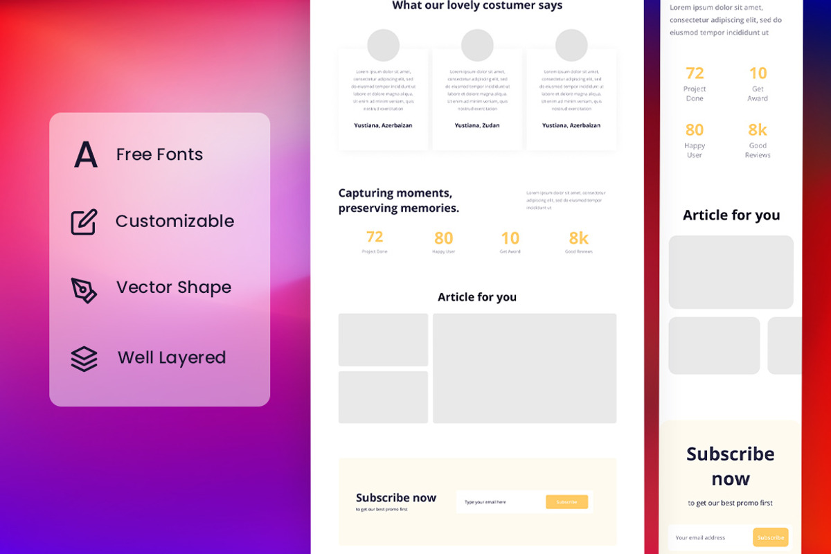 Photography Wireframe Website, a Wireframe Template by INSPR STD (Photo 2 of 4)