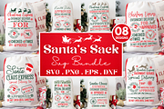 Santa Sack SVG Bundle, an Object Graphic by Regulrcrative (Thumbnail 7 of 7)