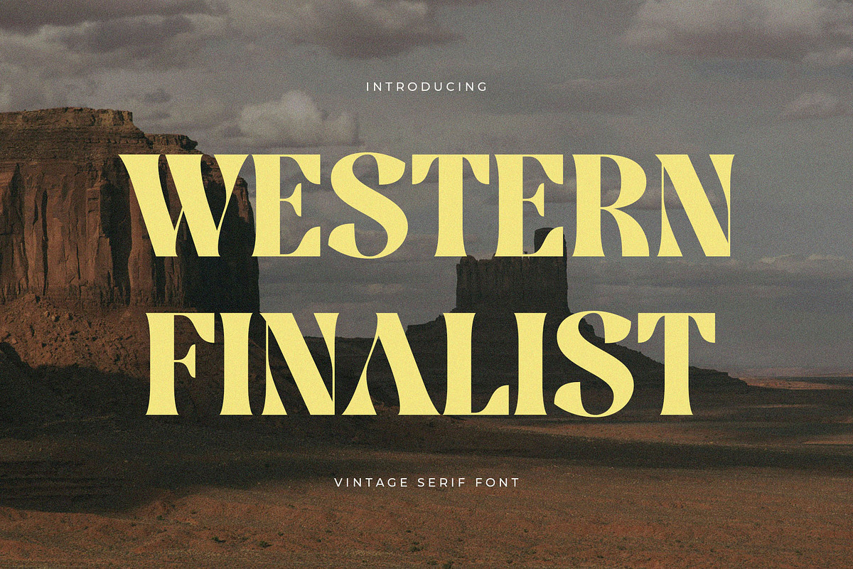 Western Finalist – Vintage Serif, a Serif Font by BrandSemut (Photo 1 of 8)