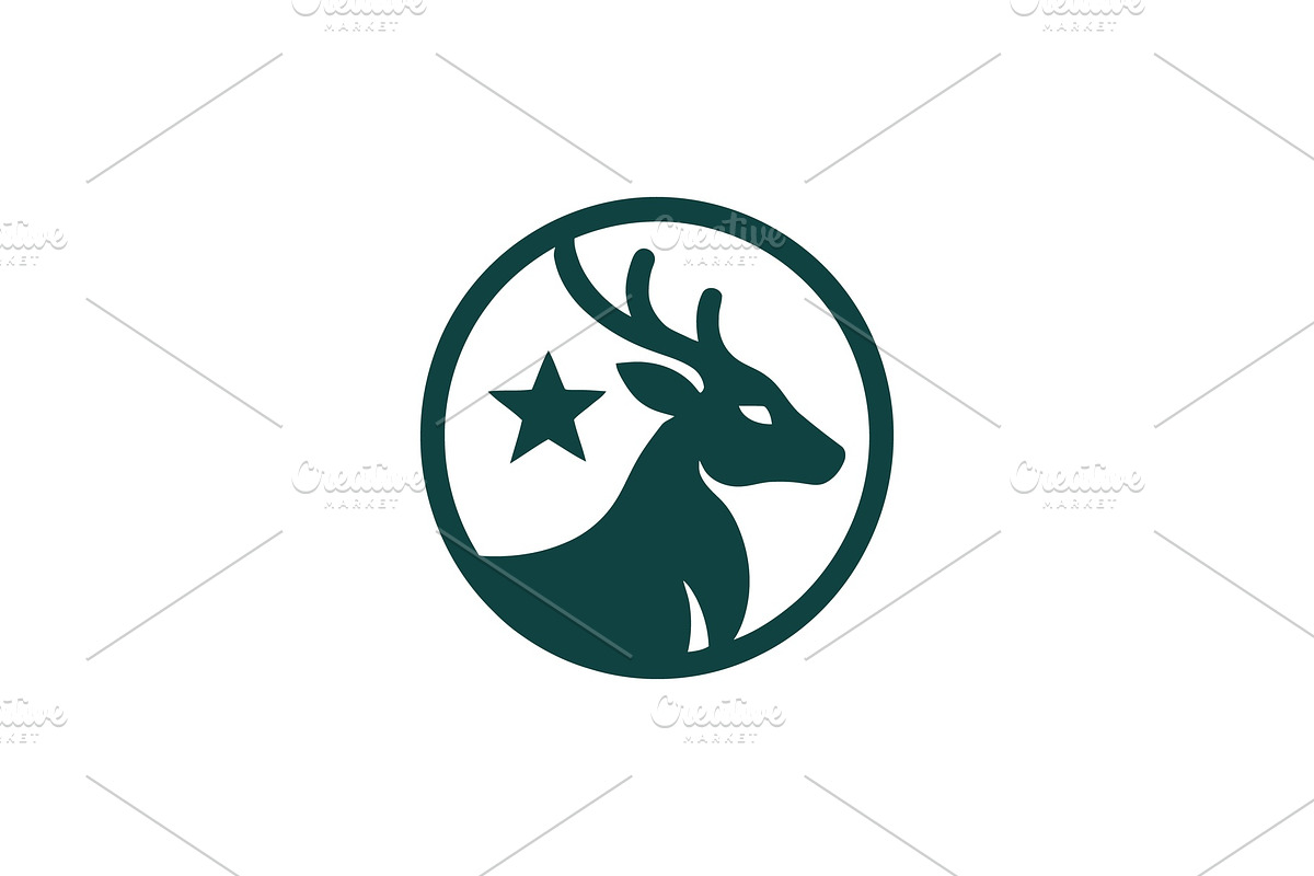 Deer Head Logo Collection, a Branding & Logo Template by Vectorium Studio (Photo 8 of 25)