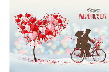Valentine day background. Vector