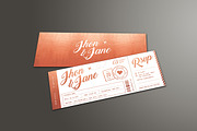 Elegant Wedding Invitation Ticket, an Invitation Template by Vynetta (Thumbnail 6 of 7)