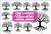 Laser Cut Tree Silhouettes Bundle, an Illustration by BIPLOB EXPERT (Thumbnail 1 of 11)