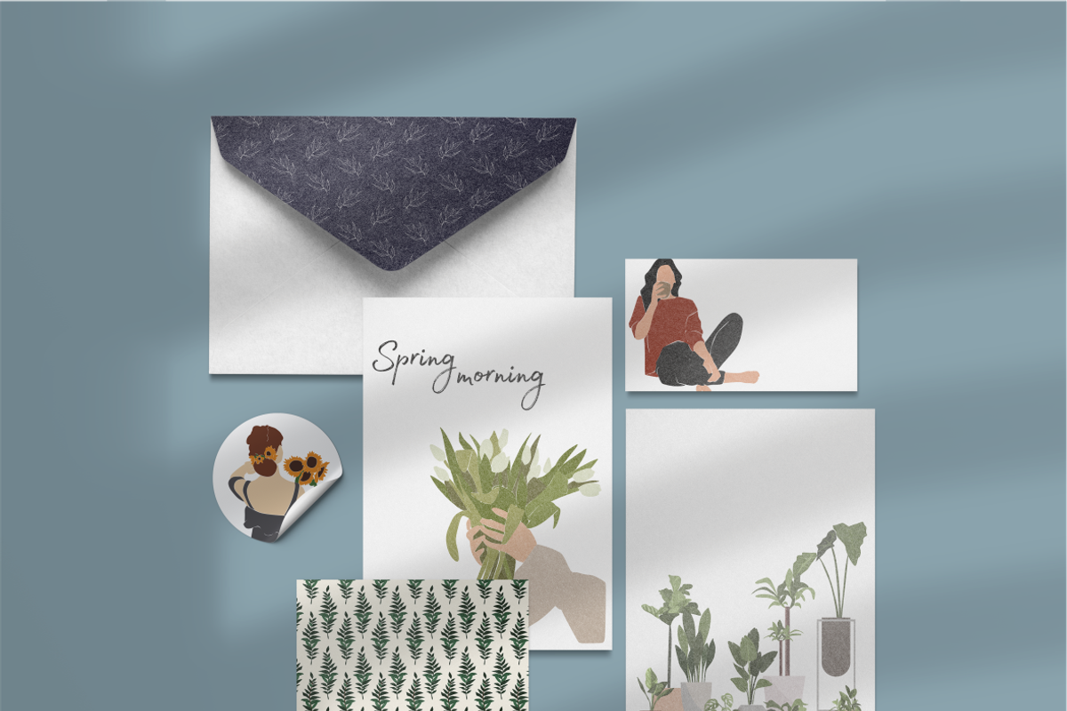 Flower collection, home plants, a Decorative Illustration by Yana_mide (Photo 4 of 10)