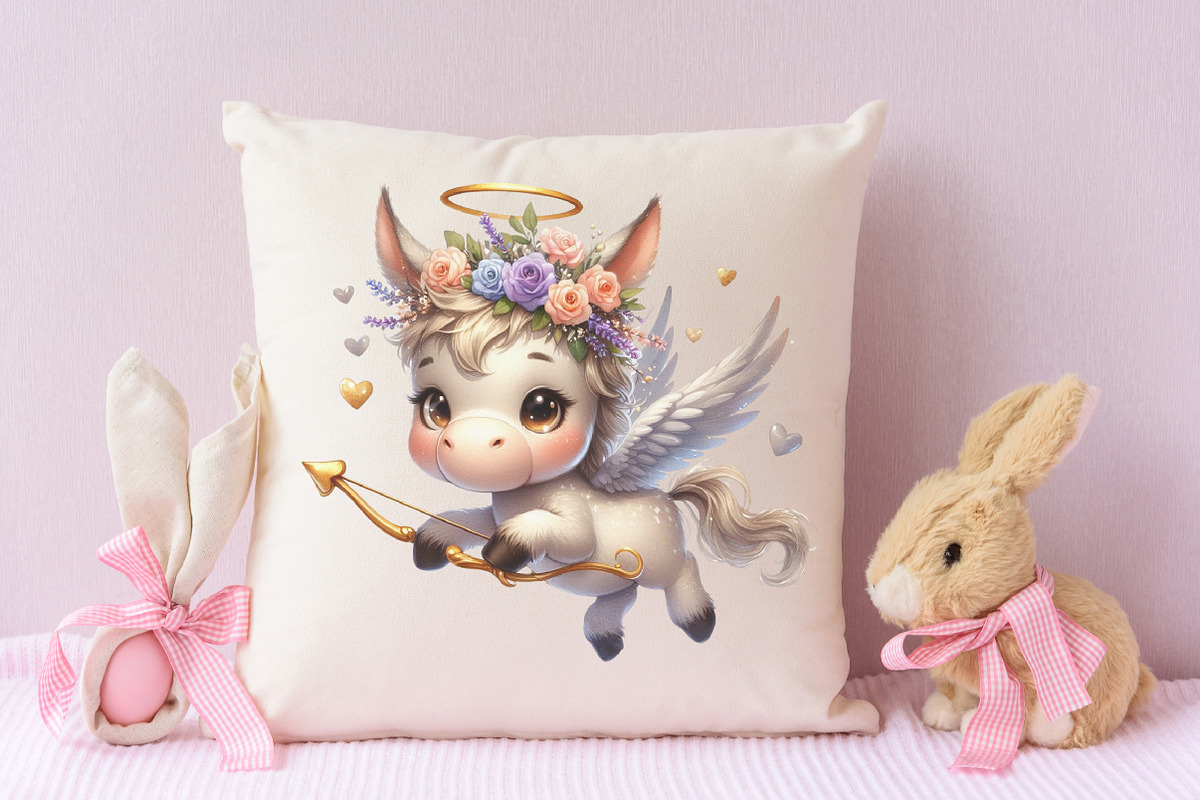 Cute Animals Cupid Valentines Day, a Seasonal Illustration by RobertsArt (Photo 6 of 7)