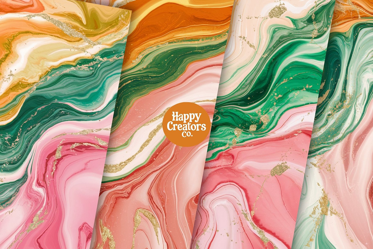 Acrylic Pour Marble Textures, a Texture Graphic by Happy Creators Co. (Photo 3 of 6)
