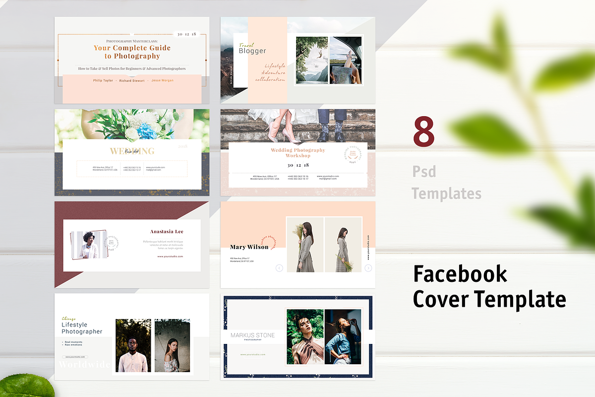 8 Facebook Cover Templates, a Social Media Template by ArealPro (Photo 1 of 10)