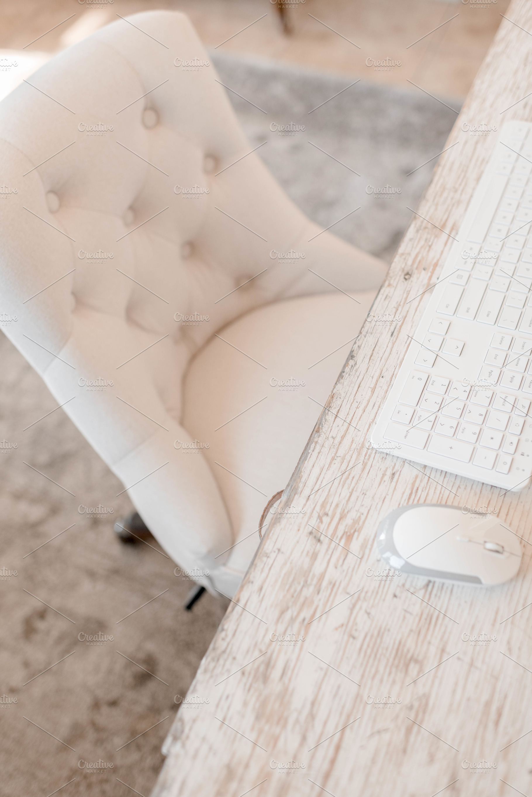 Farmhouse Office - White - Wood, a Background Photo by Hudson Farmhouse